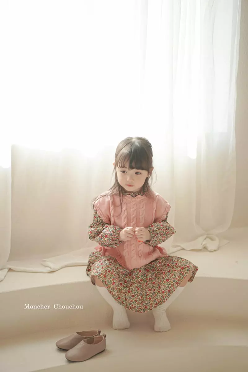 Moncher Chouchou - Korean Children Fashion - #prettylittlegirls - Ribbon Vest - 10