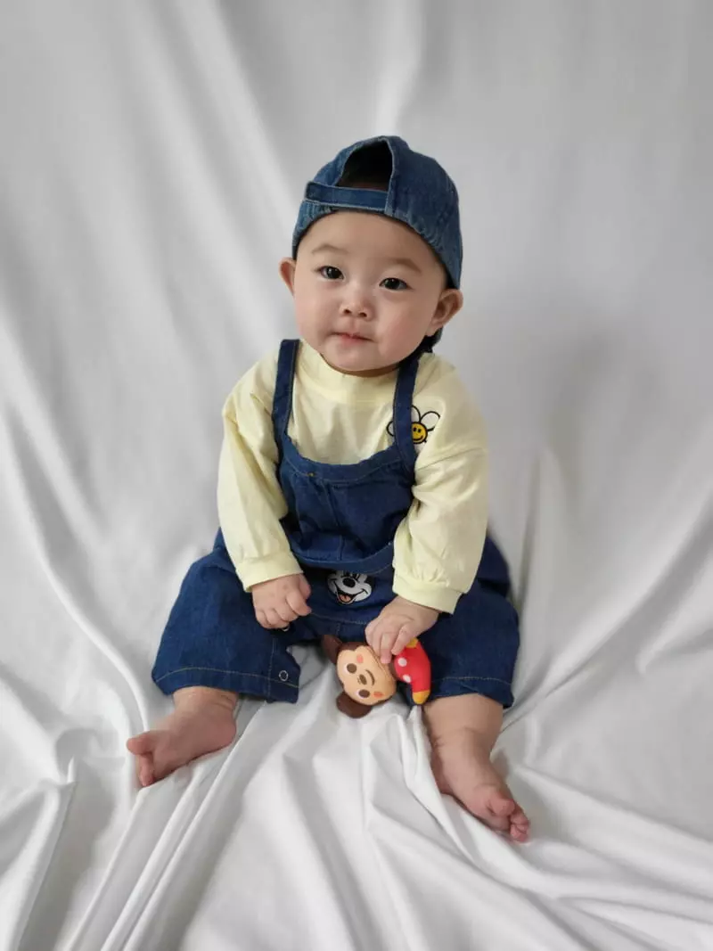 Moran - Korean Baby Fashion - #babyfashion - Pocket Mickey Embroidery Bodysuit - 3