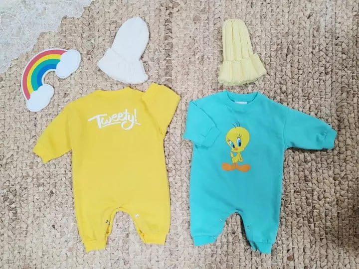 Moran - Korean Baby Fashion - #babygirlfashion - Tweety Bodysuit