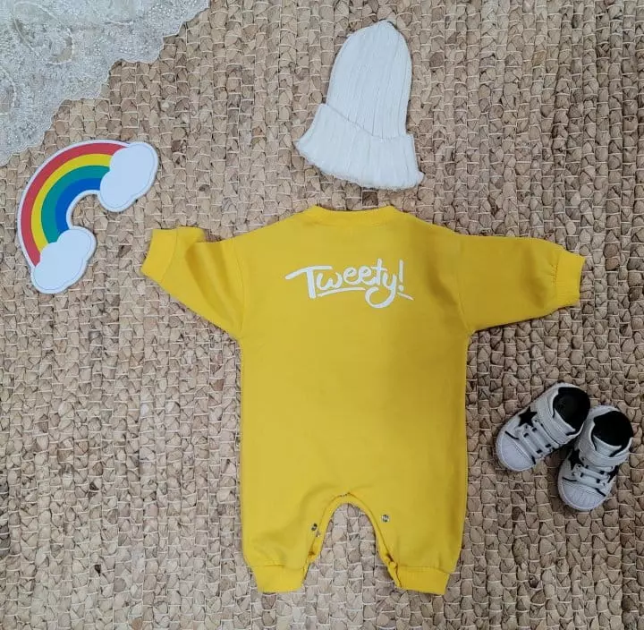 Moran - Korean Baby Fashion - #babyoutfit - Tweety Bodysuit - 5
