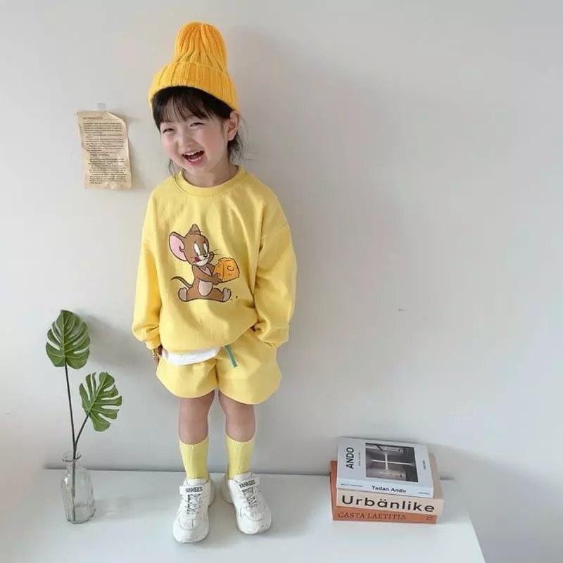 Moran - Korean Children Fashion - #fashionkids - Herry Top Bottom Set - 2