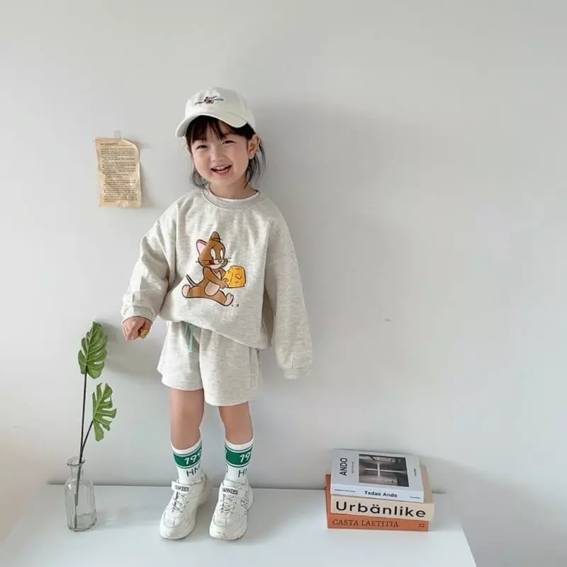 Moran - Korean Children Fashion - #kidsshorts - Herry Top Bottom Set - 3