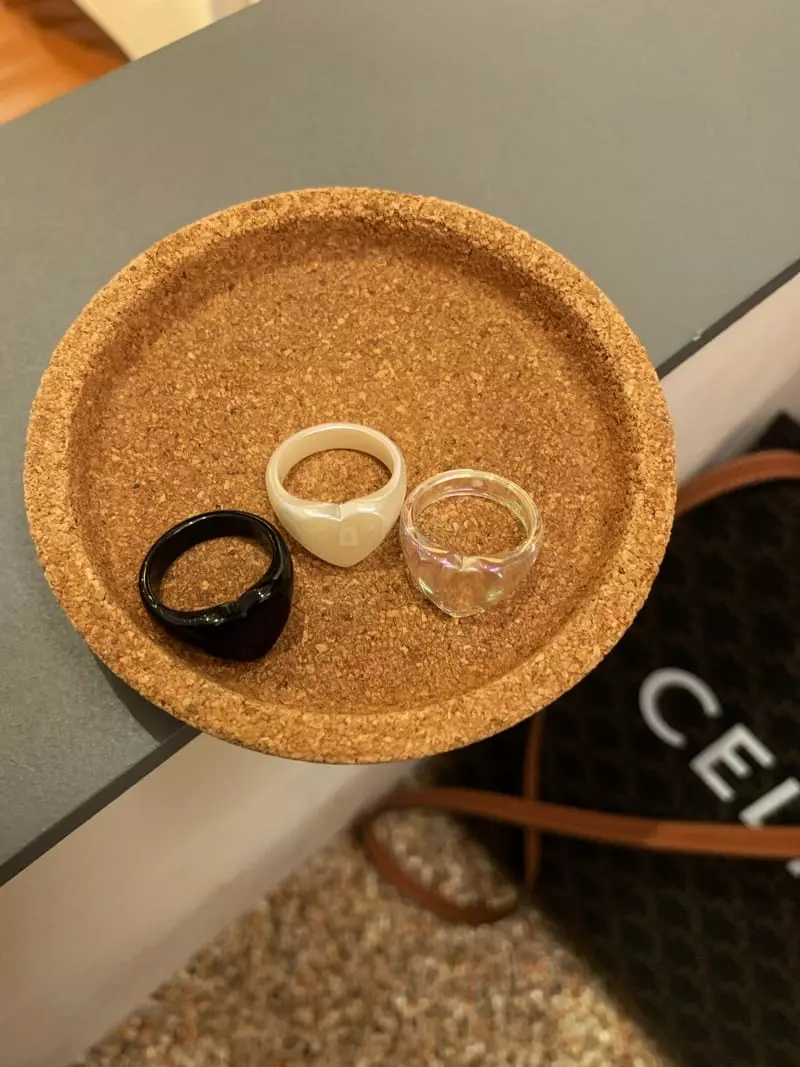 Muse - Korean Women Fashion - #womensfashion - Hear Acrylic Ring - 3