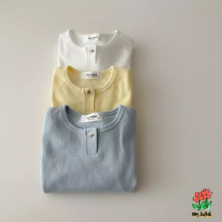 My Bebe - Korean Baby Fashion - #babyfever - Bebe Stripes Tee - 3