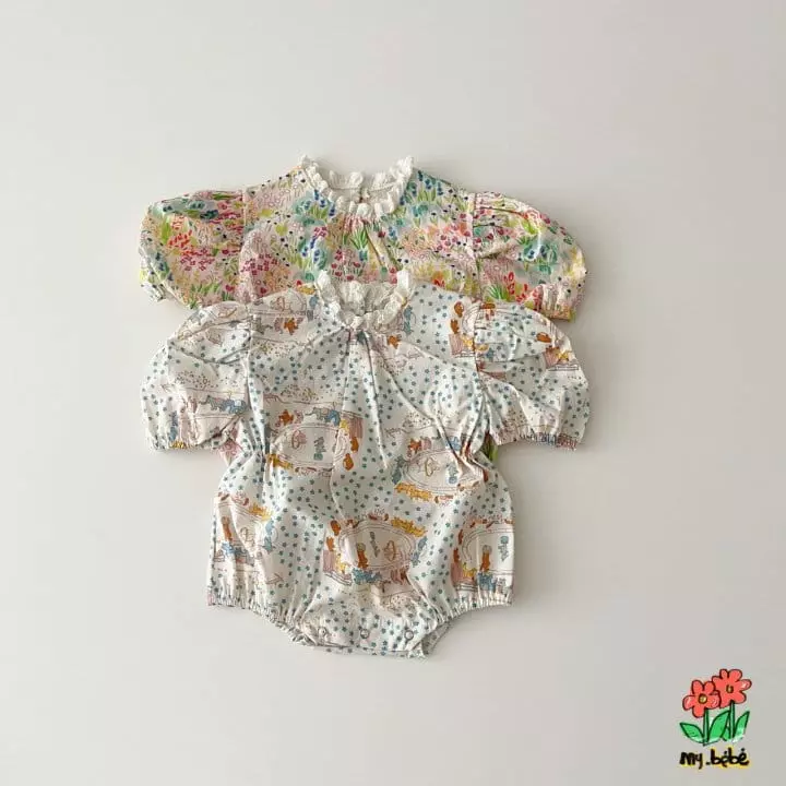 My Bebe - Korean Baby Fashion - #babywear - Picnic Bodysuit