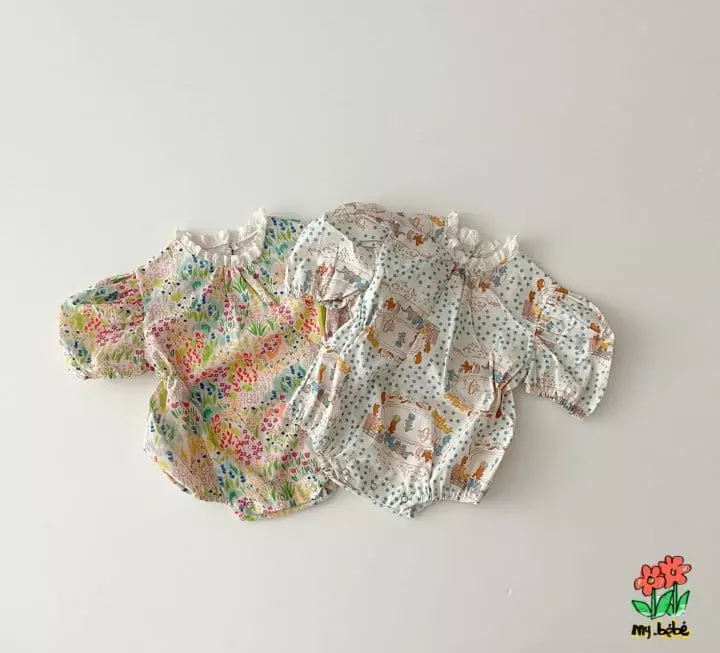 My Bebe - Korean Baby Fashion - #onlinebabyshop - Picnic Bodysuit - 3