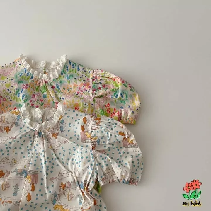My Bebe - Korean Baby Fashion - #onlinebabyshop - Picnic Bodysuit - 4