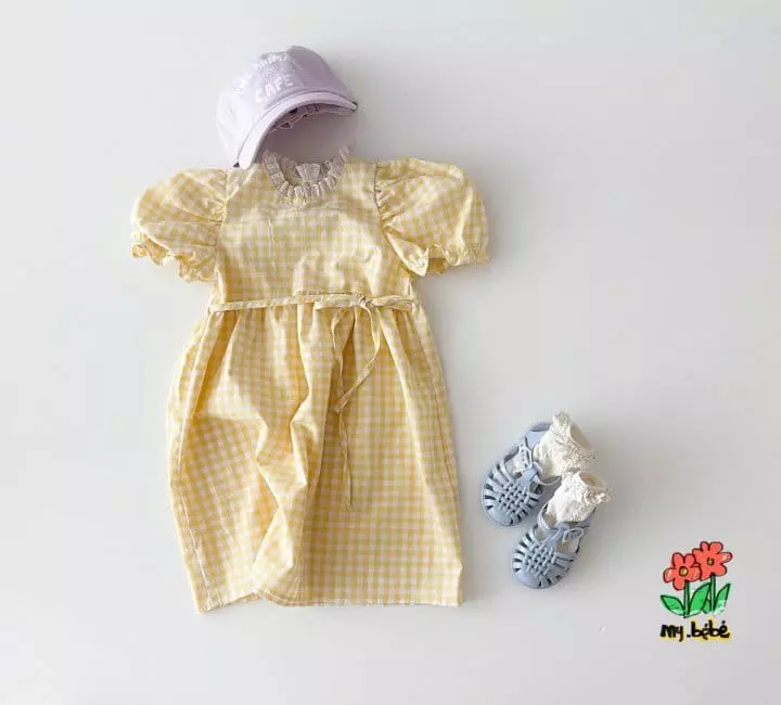 My Bebe - Korean Children Fashion - #Kfashion4kids - Daisy One-piece - 9