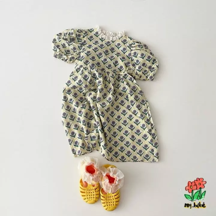 My Bebe - Korean Children Fashion - #designkidswear - Daisy One-piece - 3