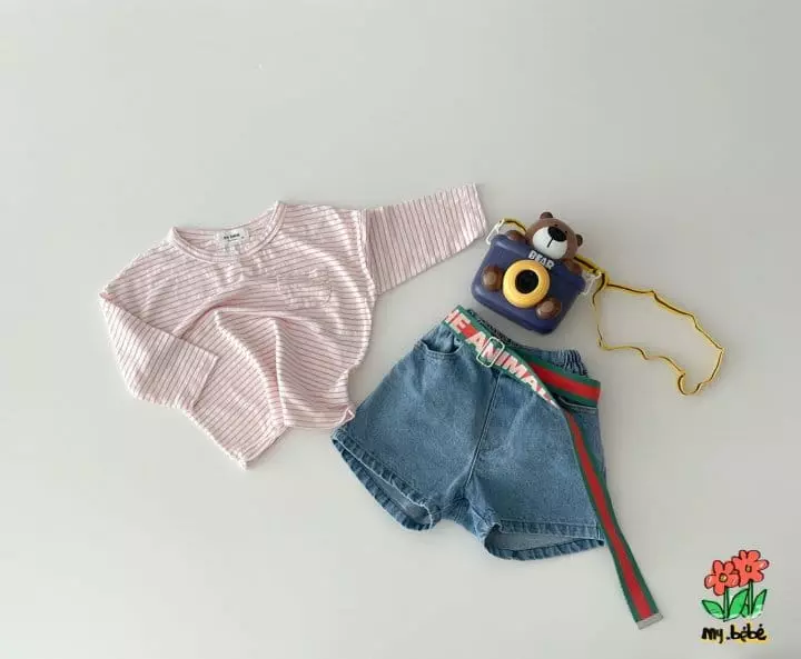 My Bebe - Korean Children Fashion - #designkidswear - Denim shorts - 10