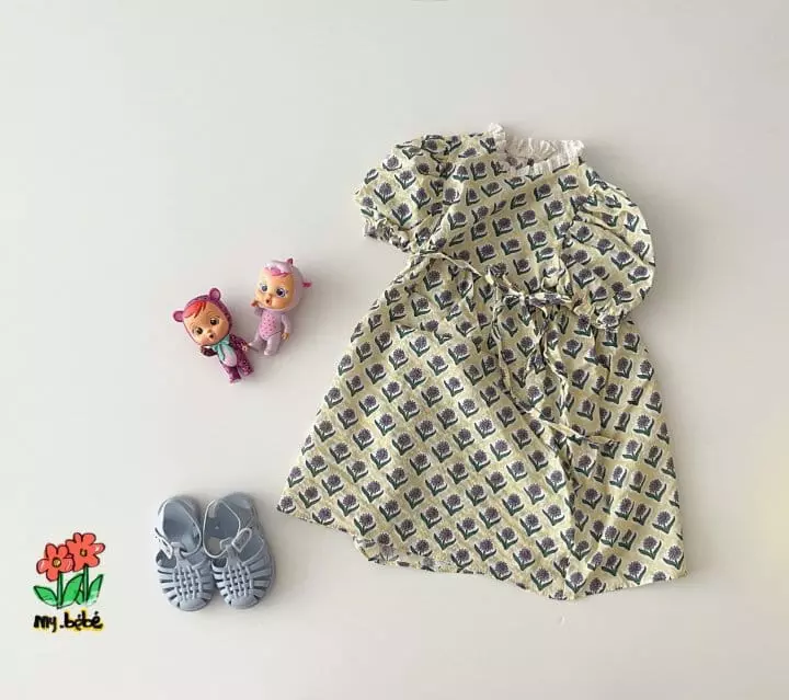 My Bebe - Korean Children Fashion - #fashionkids - Daisy One-piece - 5