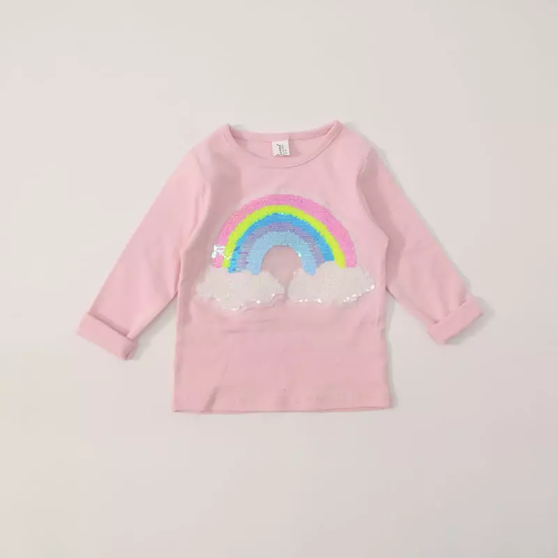 New-Pierrot - Korean Children Fashion - #Kfashion4kids - Rainbow Tee - 12