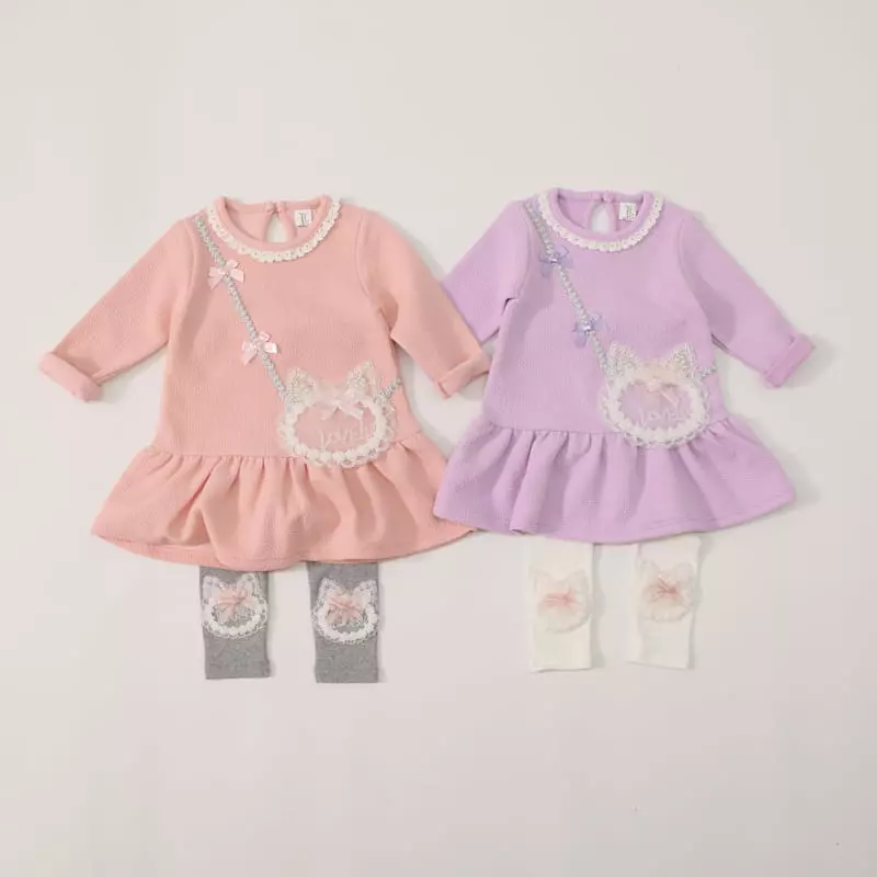 New-Pierrot - Korean Children Fashion - #Kfashion4kids - Lover Bag One-piece - 2