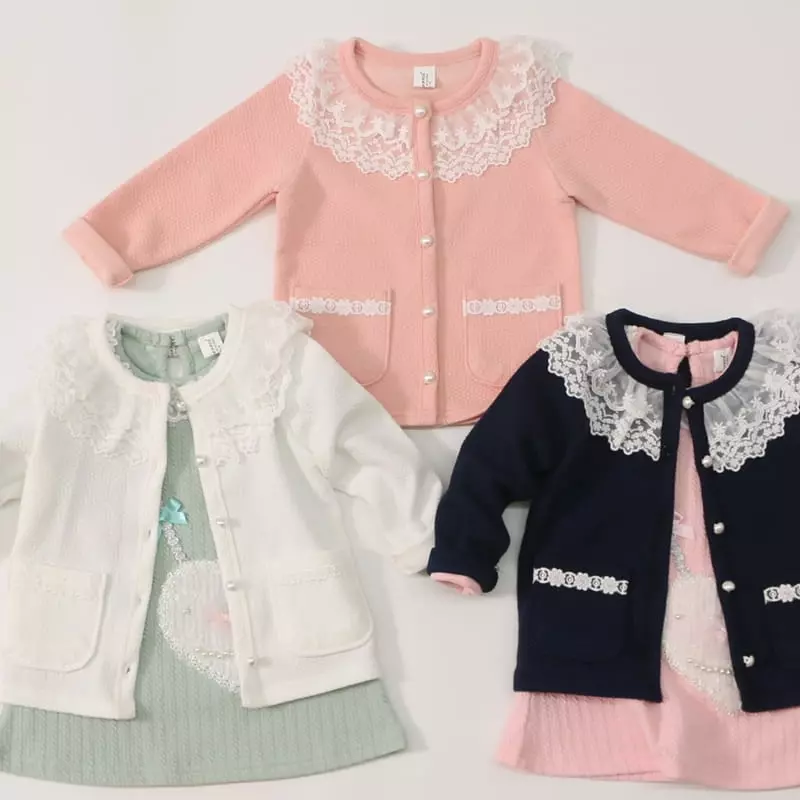 New-Pierrot - Korean Children Fashion - #childofig - Lace Cardigan - 3