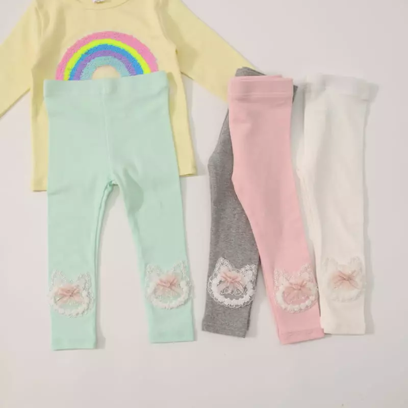 New-Pierrot - Korean Children Fashion - #designkidswear - Love Cat Leggings