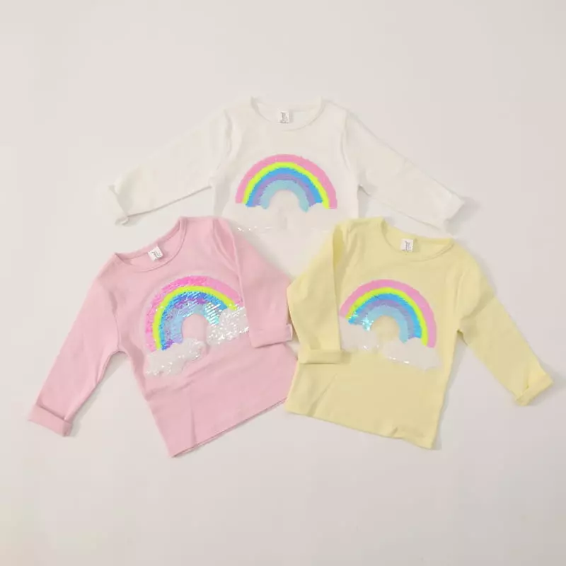 New-Pierrot - Korean Children Fashion - #discoveringself - Rainbow Tee - 7