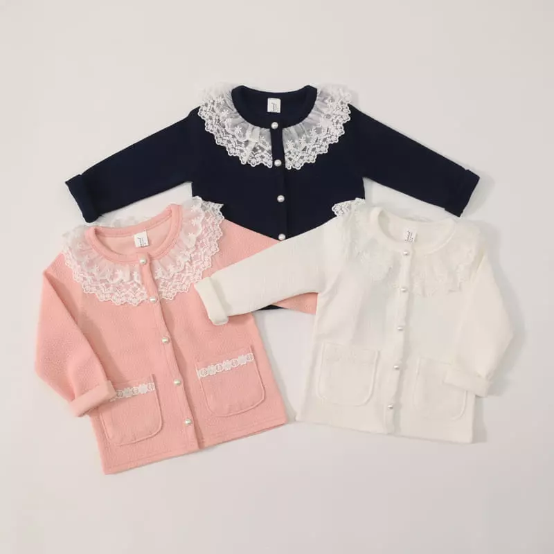 New-Pierrot - Korean Children Fashion - #discoveringself - Lace Cardigan - 6