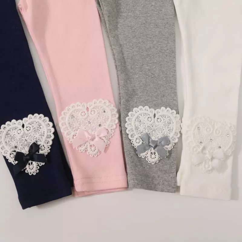 New-Pierrot - Korean Children Fashion - #designkidswear - Heart Leggings - 4