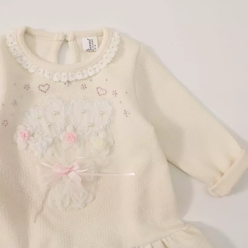 New-Pierrot - Korean Children Fashion - #discoveringself - Flower One-piece - 11