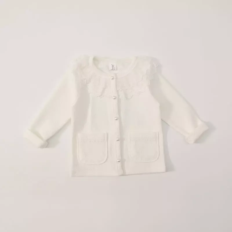 New-Pierrot - Korean Children Fashion - #fashionkids - Lace Cardigan - 7