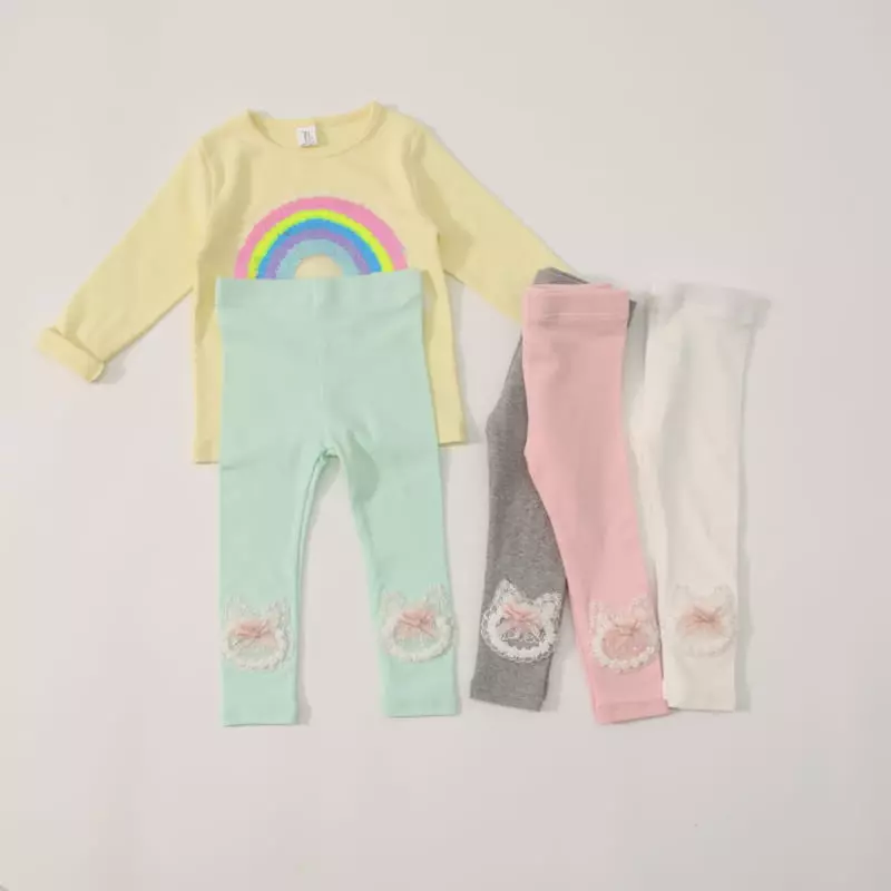 New-Pierrot - Korean Children Fashion - #fashionkids - Love Cat Leggings - 3