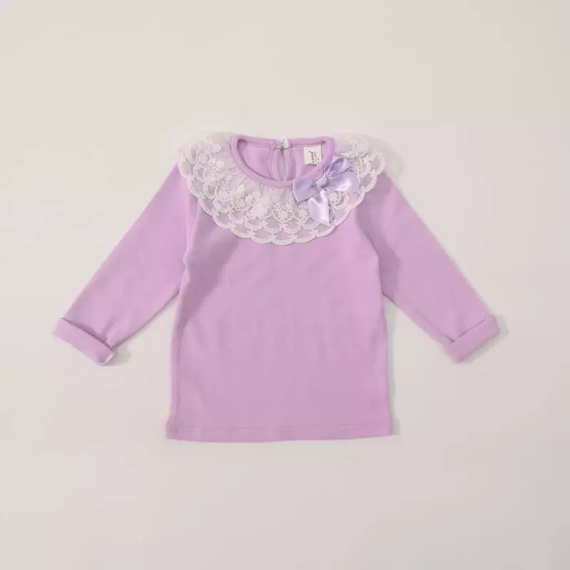 New-Pierrot - Korean Children Fashion - #fashionkids - Lace Tee - 8