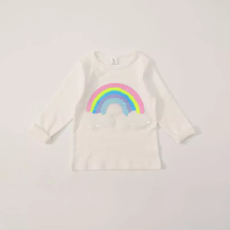 New-Pierrot - Korean Children Fashion - #kidsstore - Rainbow Tee - 10