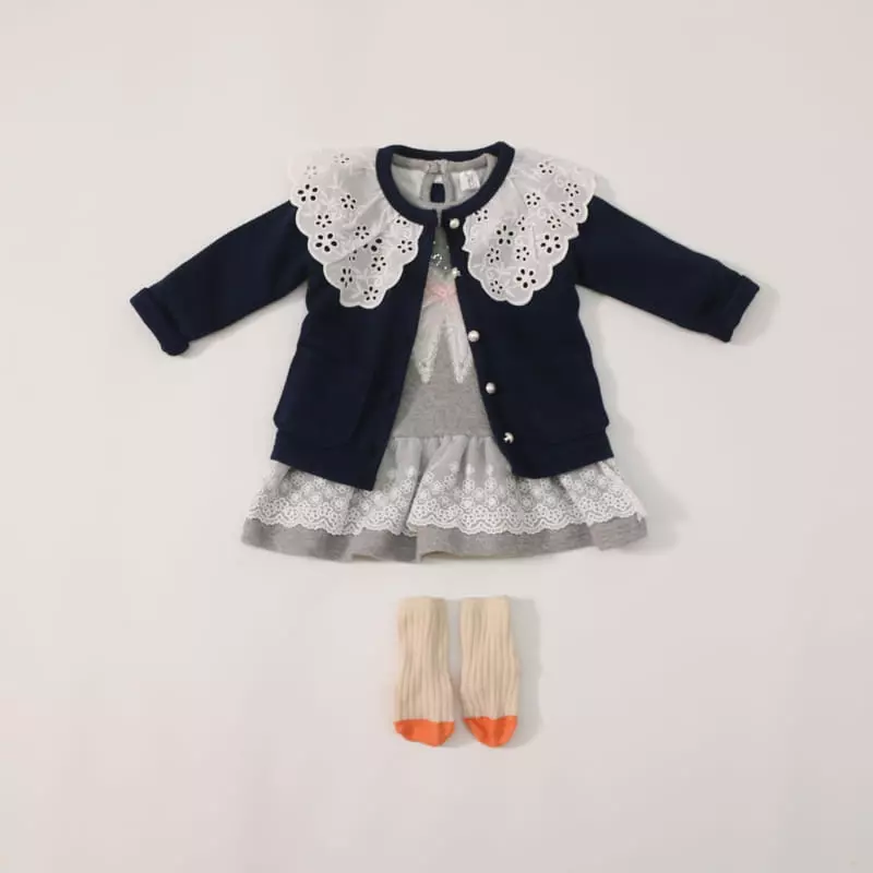 New-Pierrot - Korean Children Fashion - #kidzfashiontrend - Ribbon One-piece - 3