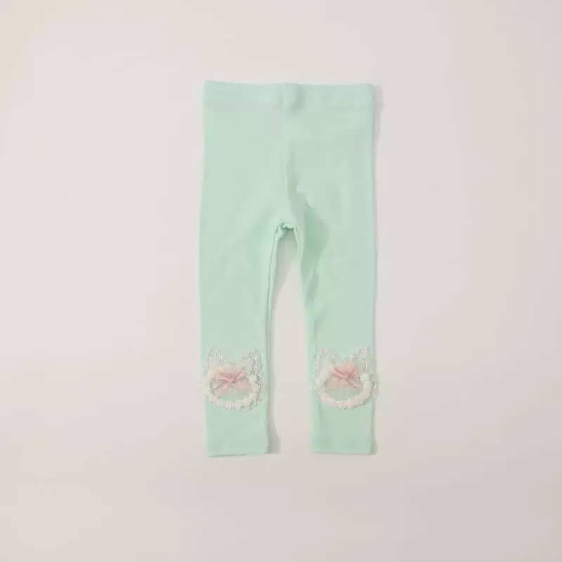 New-Pierrot - Korean Children Fashion - #littlefashionista - Love Cat Leggings - 8