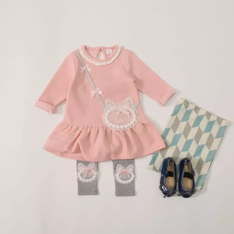 New-Pierrot - Korean Children Fashion - #littlefashionista - Lover Bag One-piece - 3