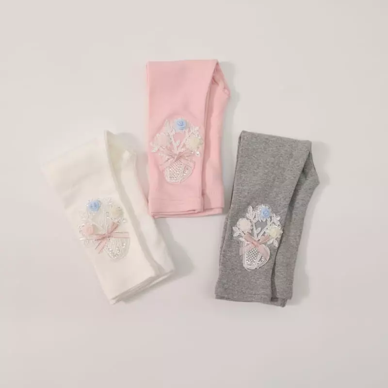 New-Pierrot - Korean Children Fashion - #magicofchildhood - Flower Bucket Leggings - 7