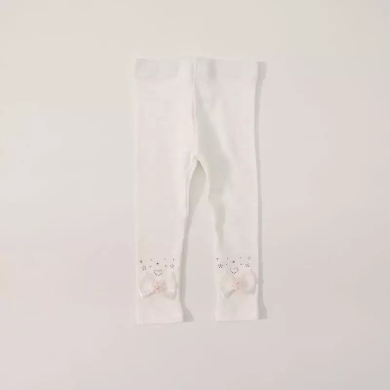 New-Pierrot - Korean Children Fashion - #minifashionista - Ribbon Flower Leggings - 11