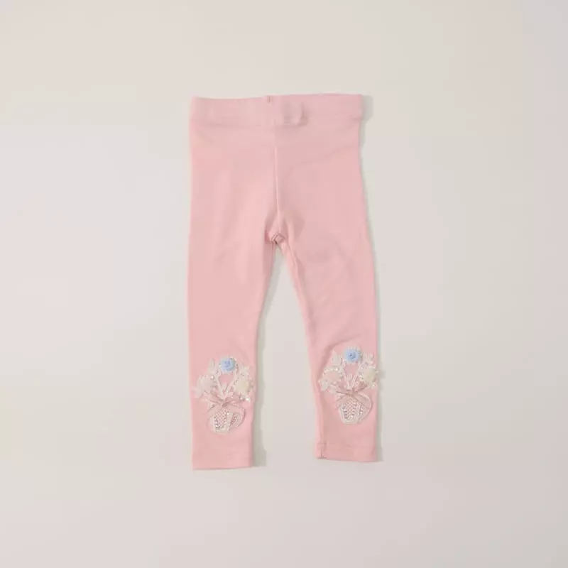 New-Pierrot - Korean Children Fashion - #minifashionista - Flower Bucket Leggings - 8