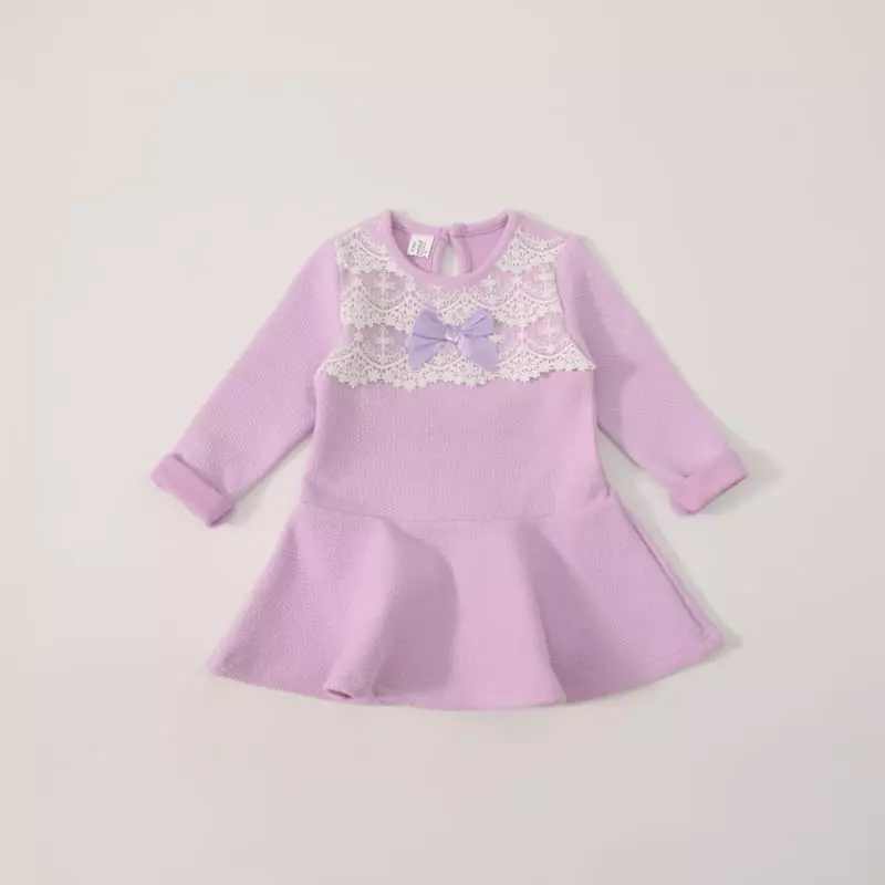 New-Pierrot - Korean Children Fashion - #minifashionista - Lace Flare One-piece - 6