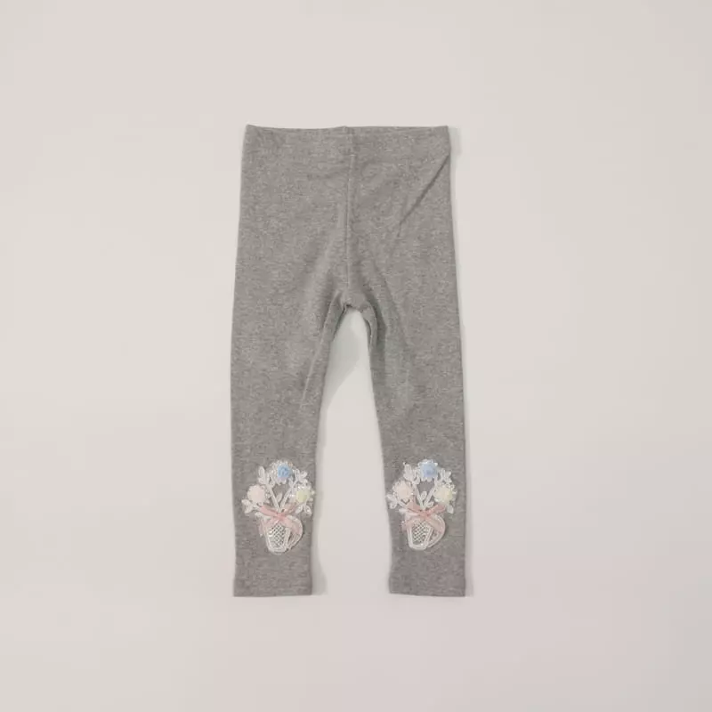 New-Pierrot - Korean Children Fashion - #prettylittlegirls - Flower Bucket Leggings - 9
