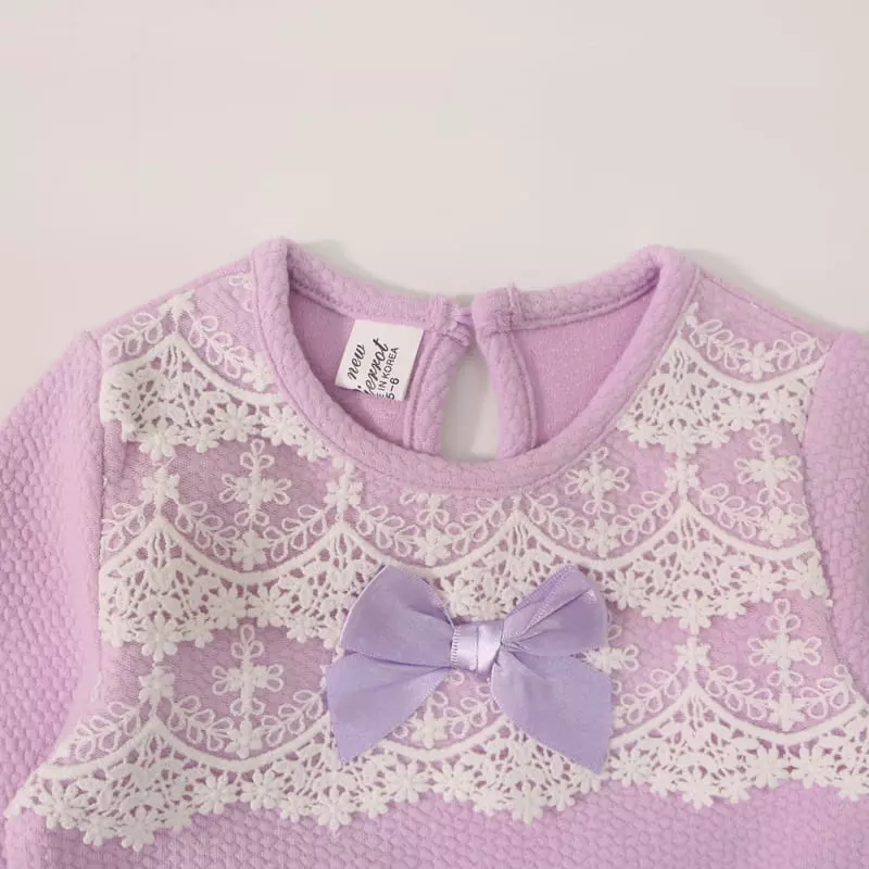 New-Pierrot - Korean Children Fashion - #prettylittlegirls - Lace Flare One-piece - 7