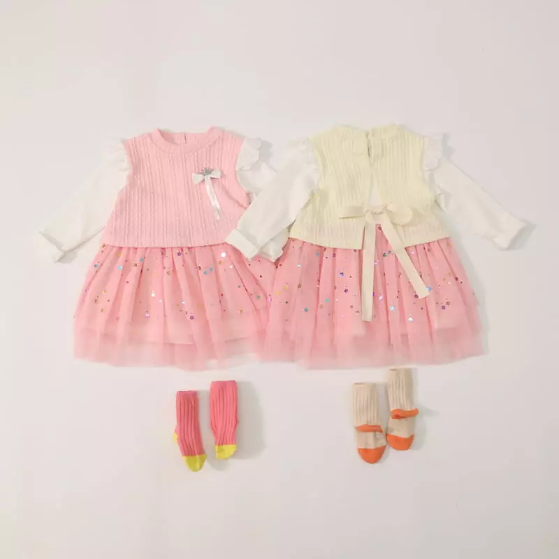 New-Pierrot - Korean Children Fashion - #prettylittlegirls - 5 Color Cancan One-piece