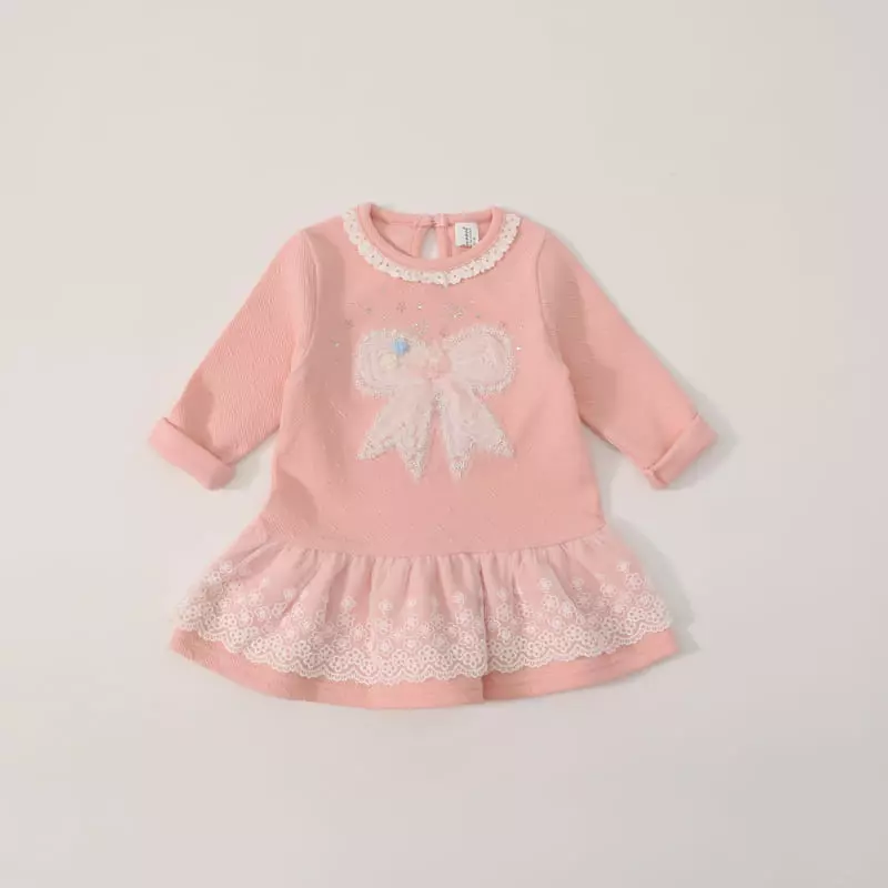 New-Pierrot - Korean Children Fashion - #todddlerfashion - Ribbon One-piece - 9