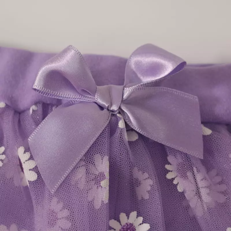 New-Pierrot - Korean Children Fashion - #toddlerclothing - Daisy Flower Skirt Leggings - 12