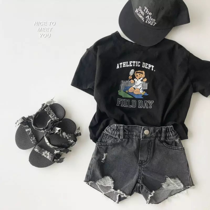 Nice To Meet You - Korean Children Fashion - #Kfashion4kids - Tennis Bear Tee - 7
