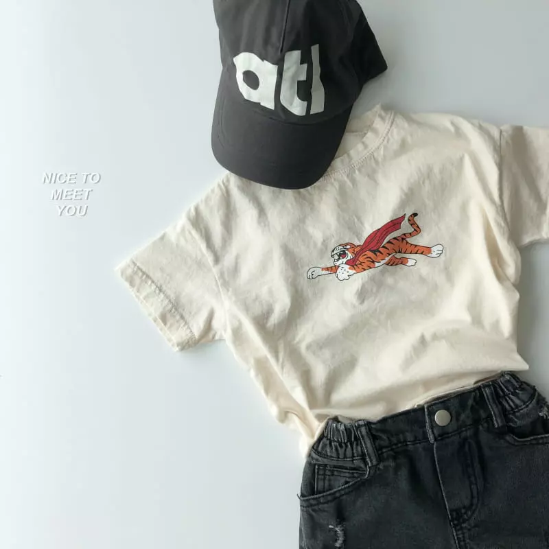 Nice To Meet You - Korean Children Fashion - #Kfashion4kids - Fly Tiger Tee - 6