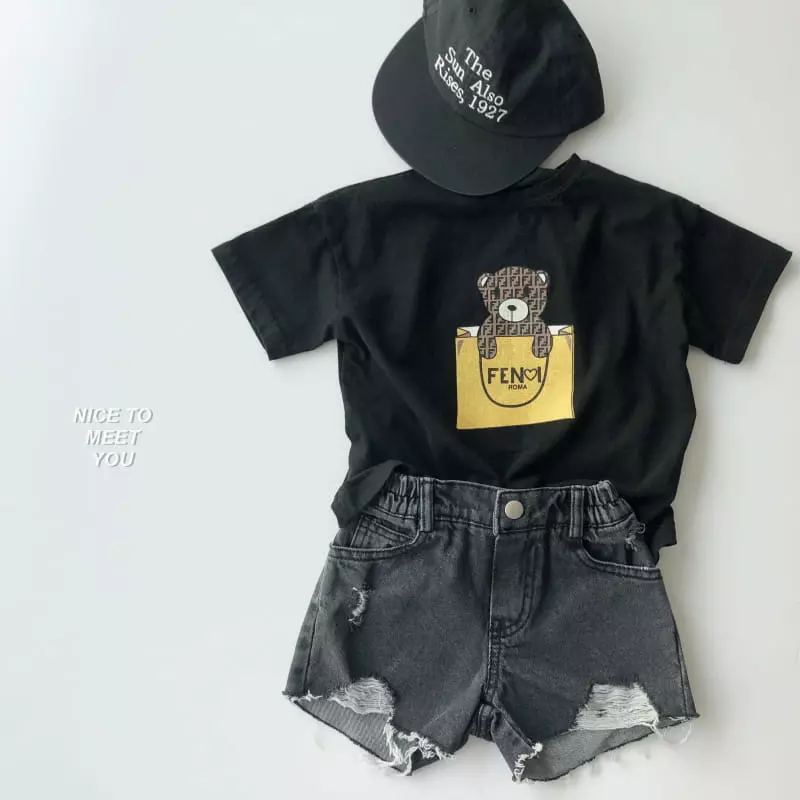 Nice To Meet You - Korean Children Fashion - #Kfashion4kids - Fancy Bear Tee - 3