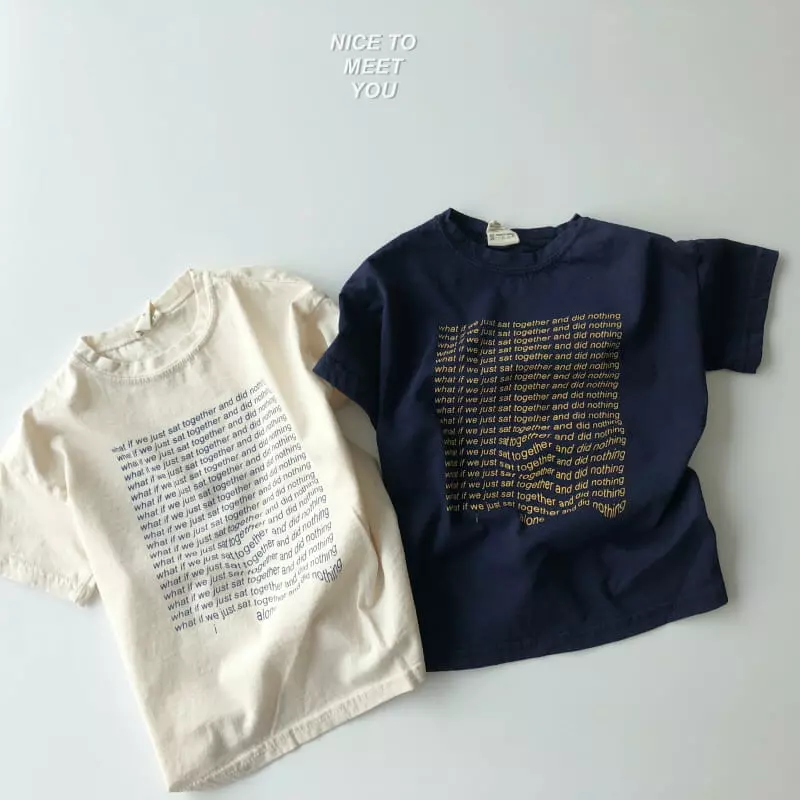 Nice To Meet You - Korean Children Fashion - #Kfashion4kids - Wave Tee