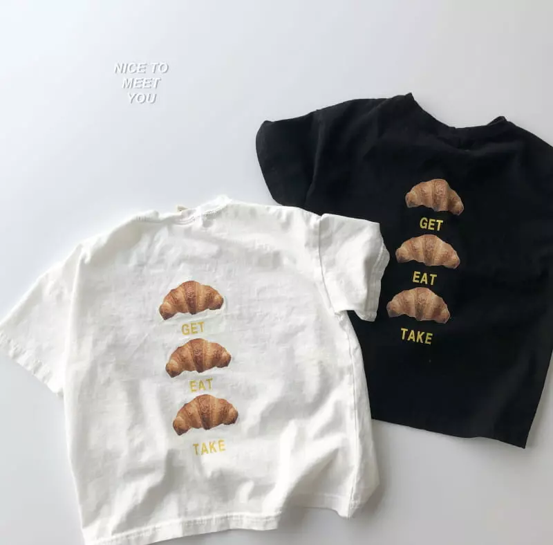Nice To Meet You - Korean Children Fashion - #childofig - Croissant Tee - 2
