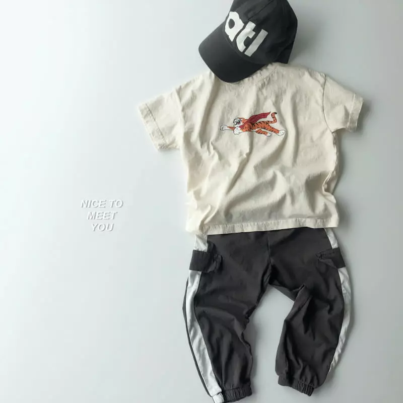 Nice To Meet You - Korean Children Fashion - #childofig - Bio Pocket Tee - 5