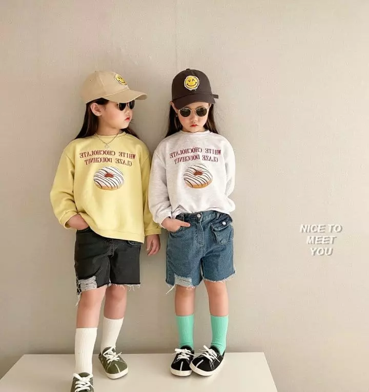Nice To Meet You - Korean Children Fashion - #childofig - Donut Sweatshirt with Mom - 2