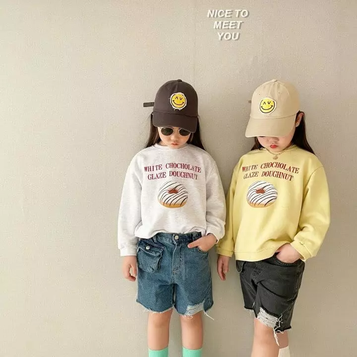 Nice To Meet You - Korean Children Fashion - #childrensboutique - Donut Sweatshirt with Mom - 3