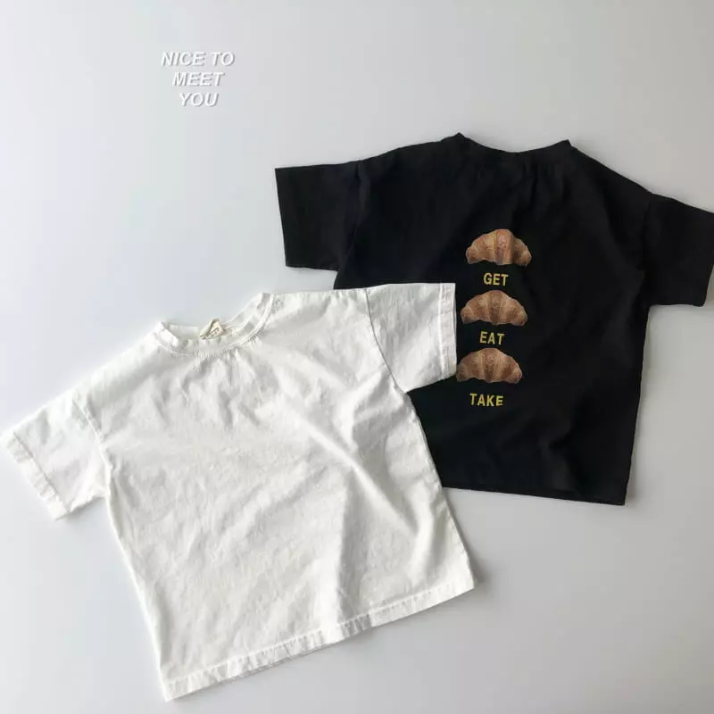 Nice To Meet You - Korean Children Fashion - #childrensboutique - Croissant Tee - 4