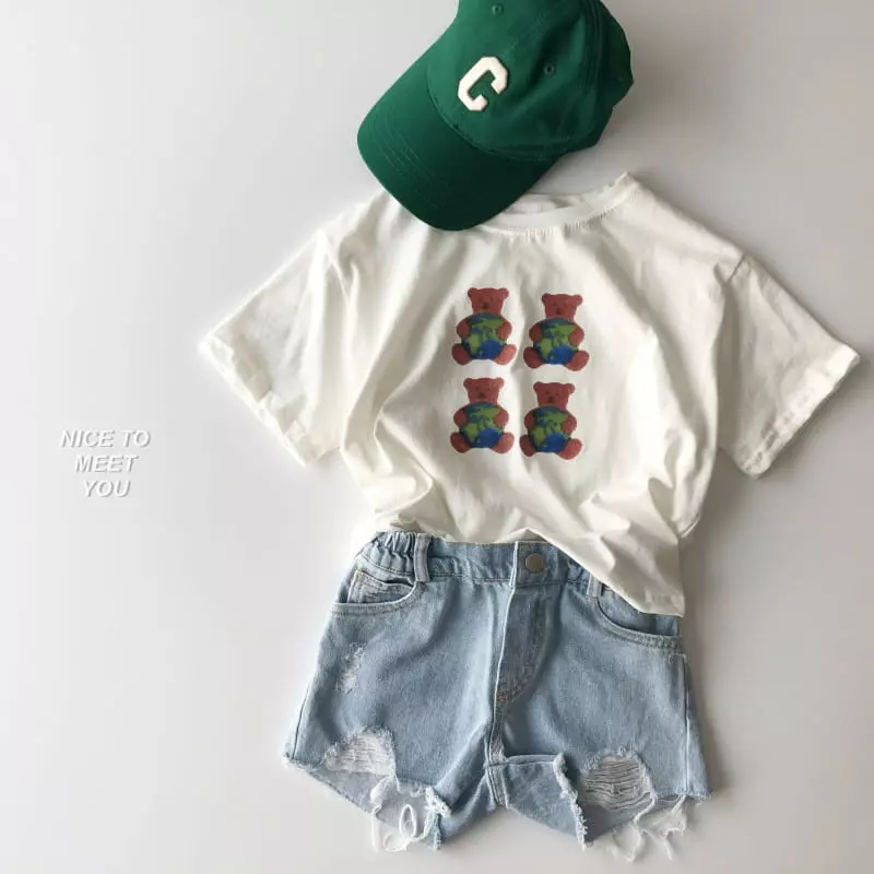 Nice To Meet You - Korean Children Fashion - #designkidswear - Space Bear Tee - 3