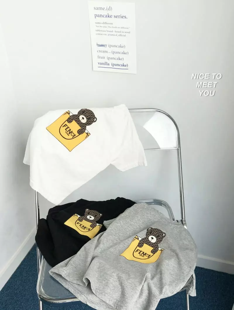 Nice To Meet You - Korean Children Fashion - #designkidswear - Fancy Bear Tee - 11